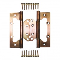 Петля дверная универсальная 120 мм, усиленная, бронза