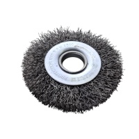 Щетка плоская для УШМ 100 мм, 4", чёрная, волнистая проволока,"Maximum" MX 17856